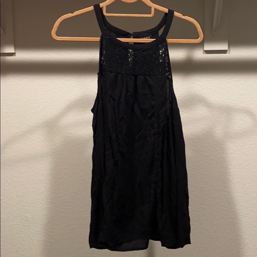Torrid laced sleeveless blouse